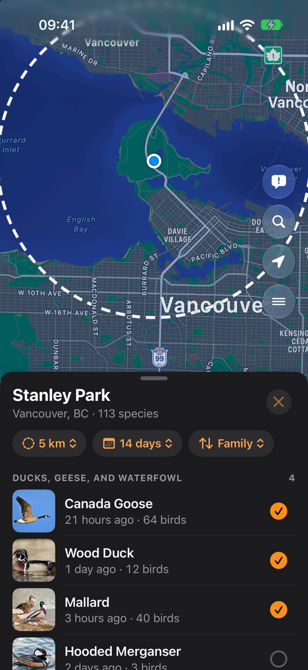 Nearby
